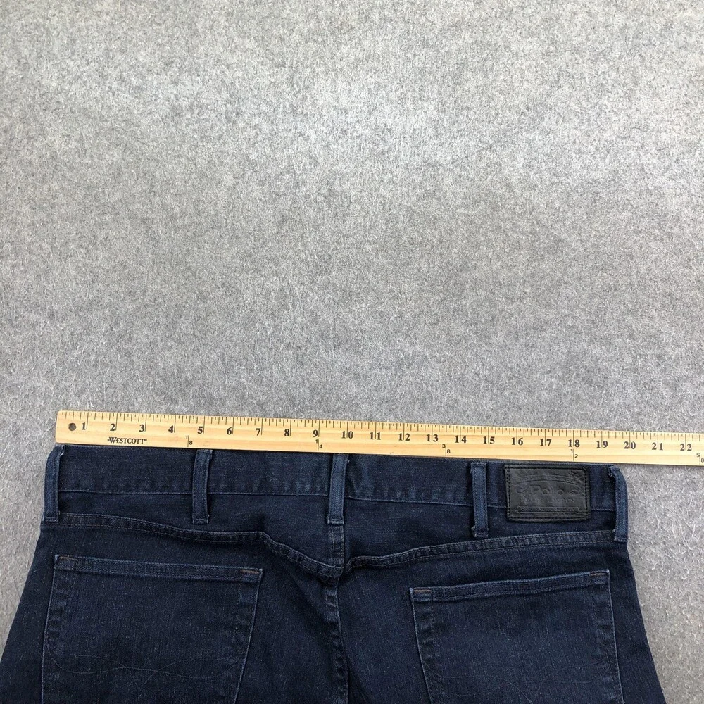 Polo Ralph Lauren Jeans Mens 38x32 Blue Dark Wash Regular Straight Denim Pants
